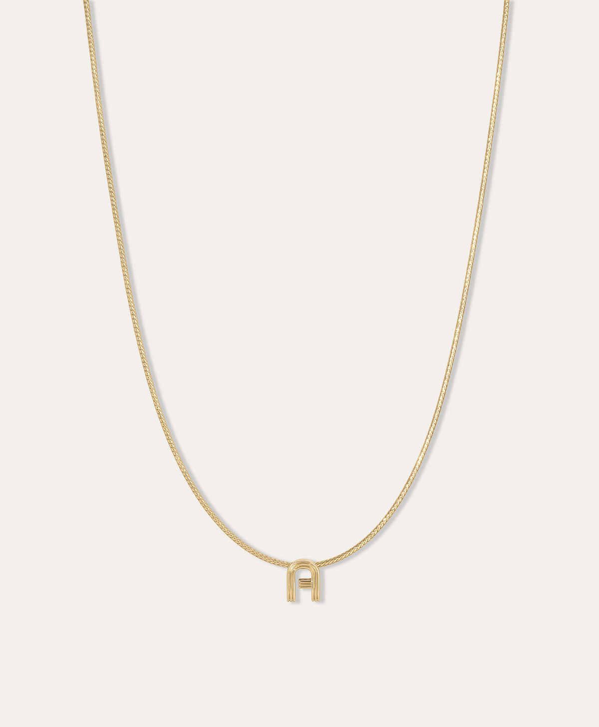 Groovy Initial Midi Bead Collar Necklace