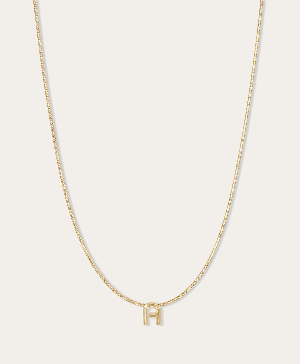Groovy Initial Midi Bead Collar Necklace