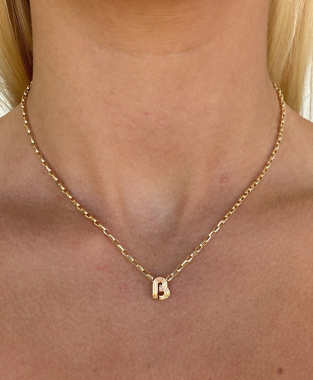 Groovy Initial Midi Bead Necklace