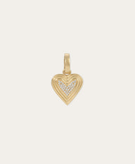 Groovy Make Your Move Pavé Heart Hinged Charm