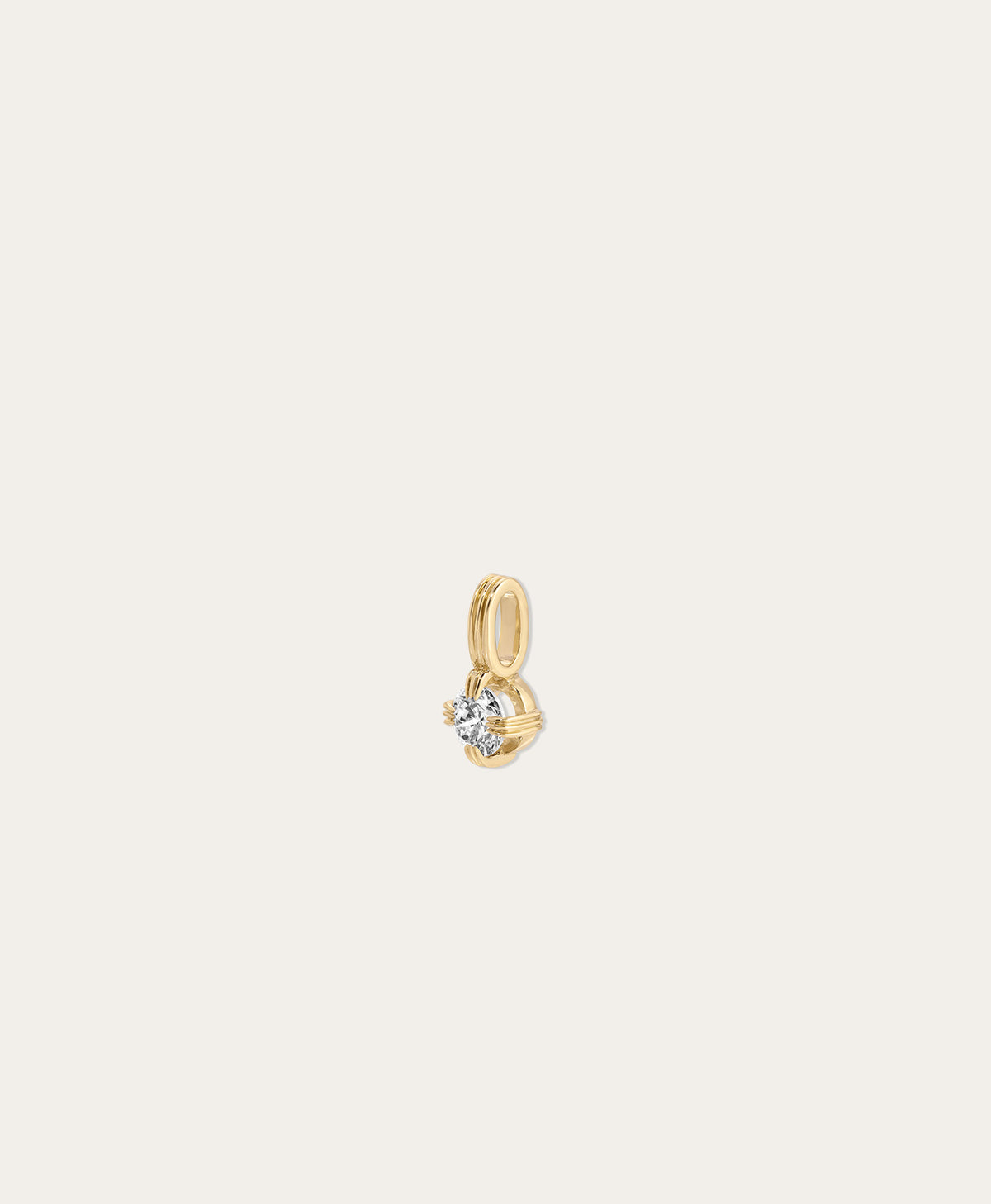 Groovy Solitaire Diamond Mini Charm