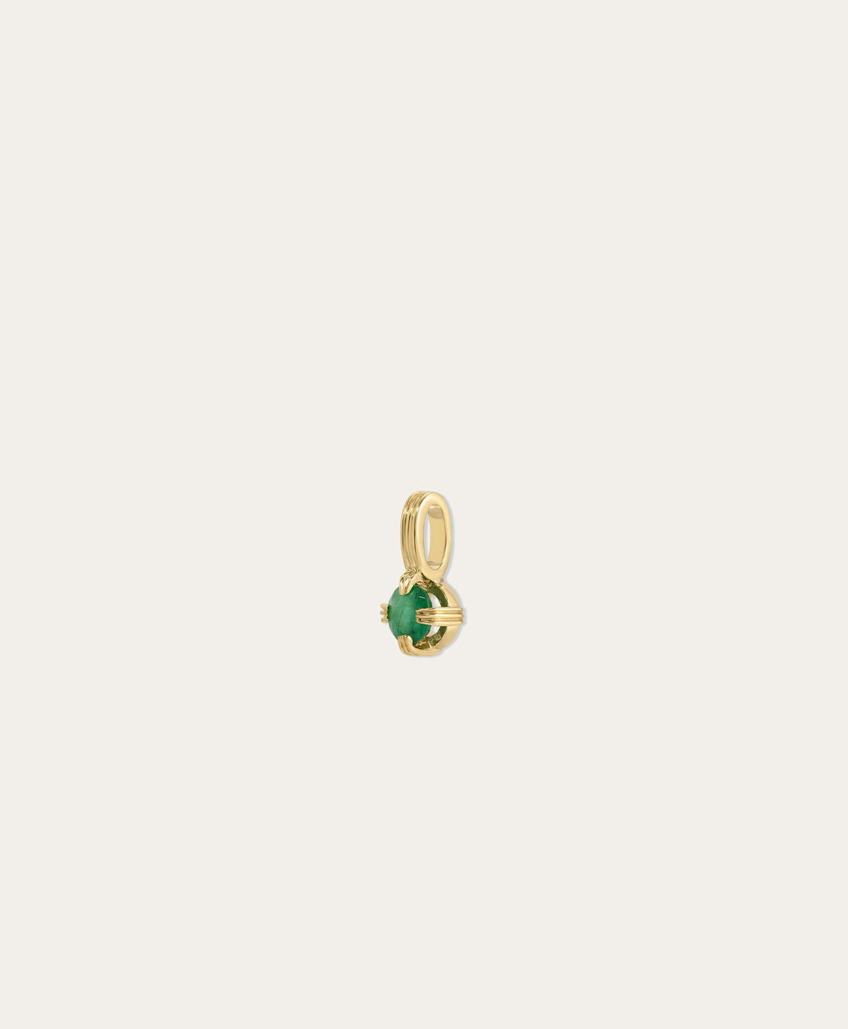 Groovy Solitaire Emerald Mini Charm