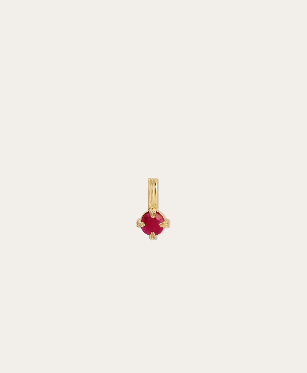 Groovy Solitaire Ruby Mini Charm