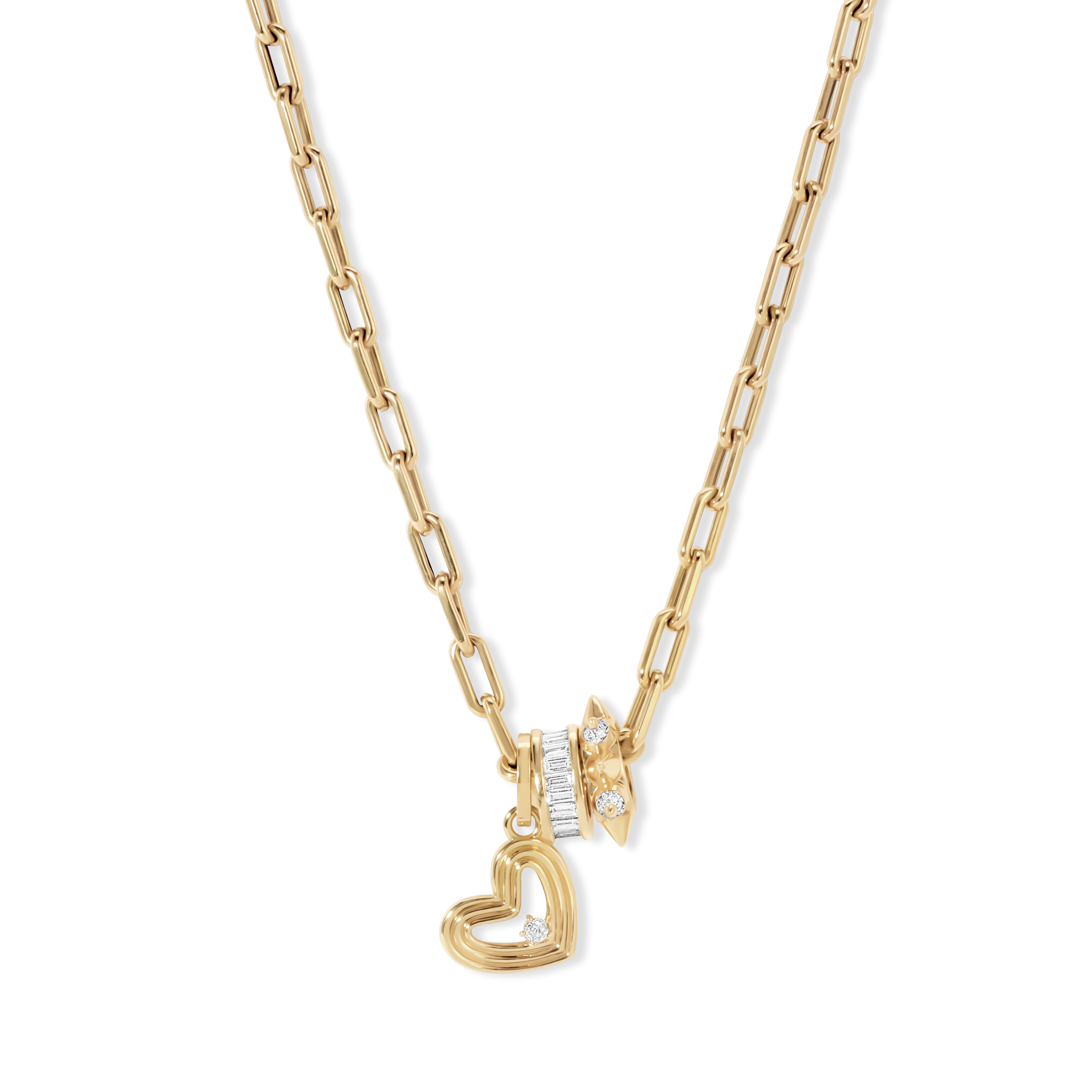 Crawford Groovy Heart Luxe Big Bead Necklace
