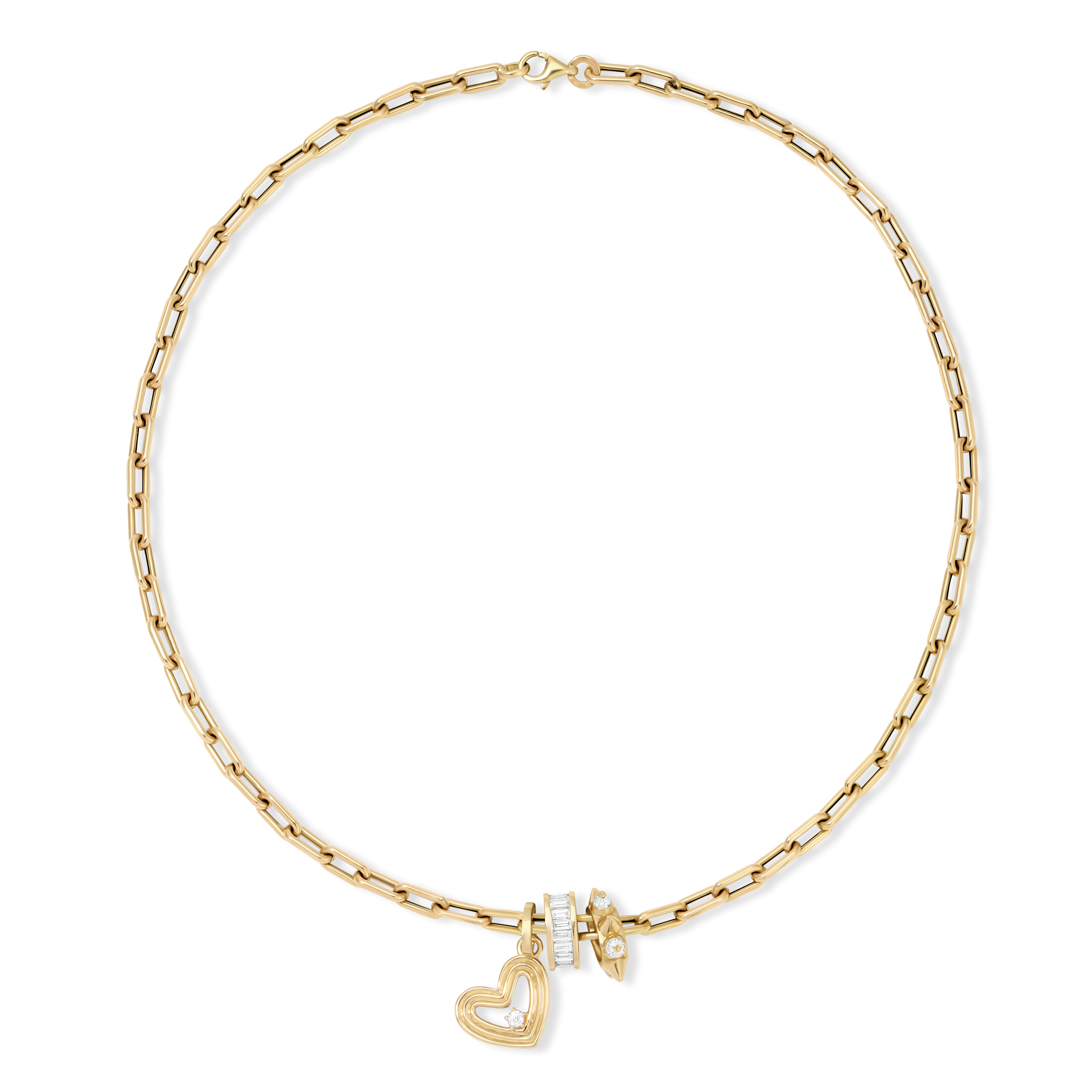 Crawford Groovy Heart Luxe Big Bead Necklace