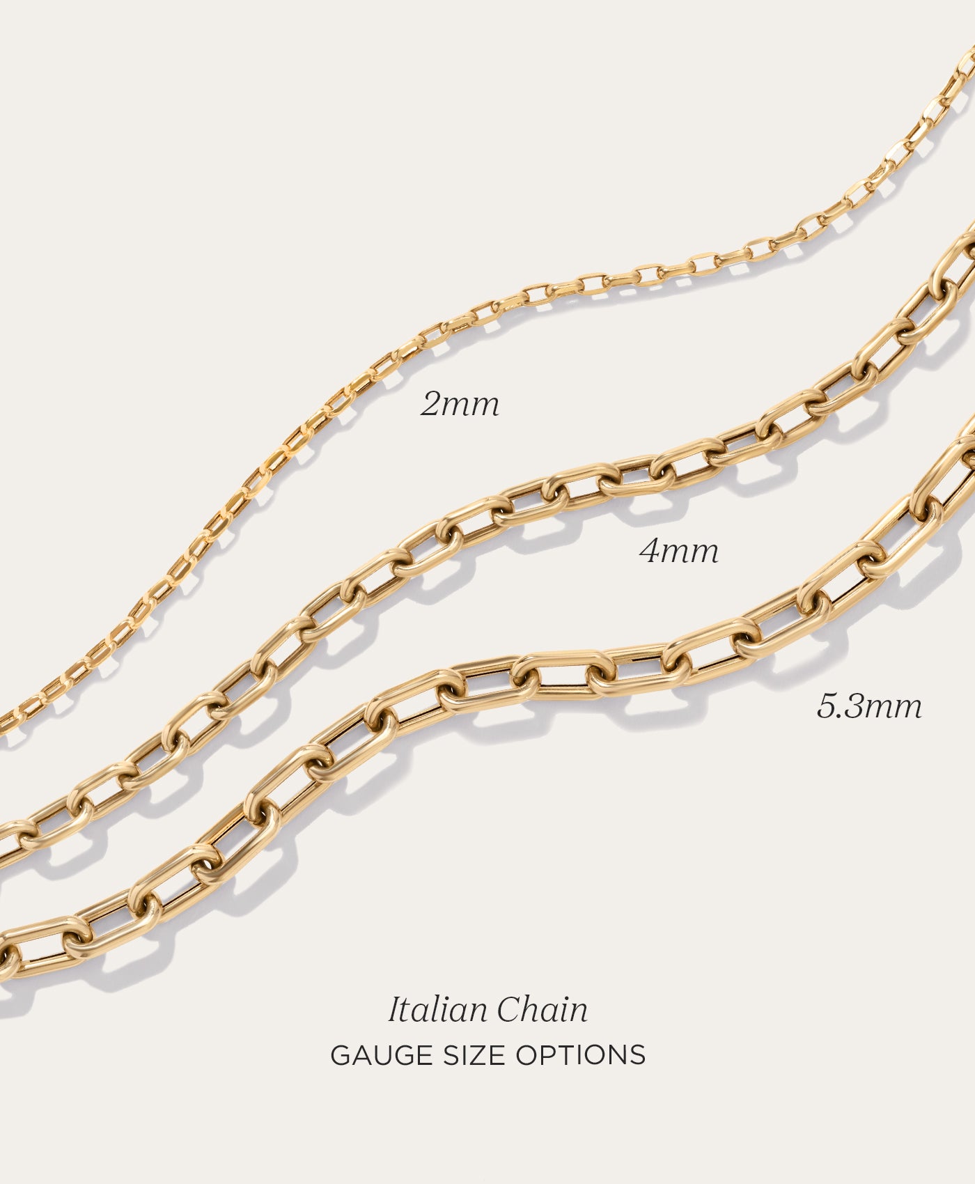 5.3mm Italian Chain Link Necklace