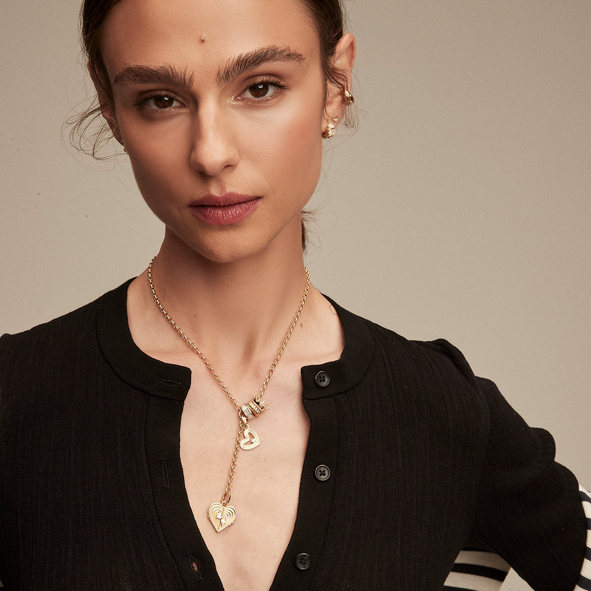 Rolo Chain Lariat Necklace