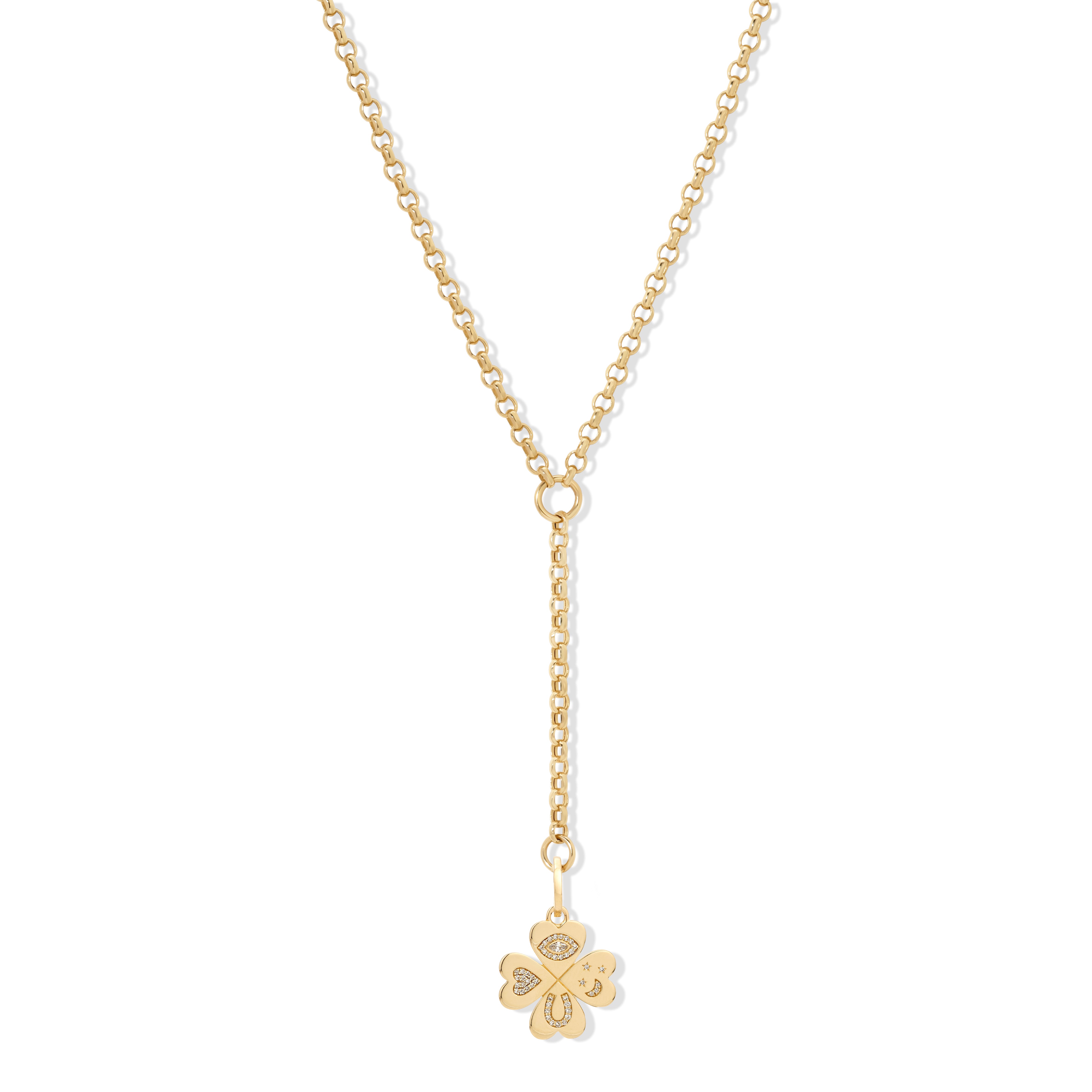 Charm Rolo Lariat