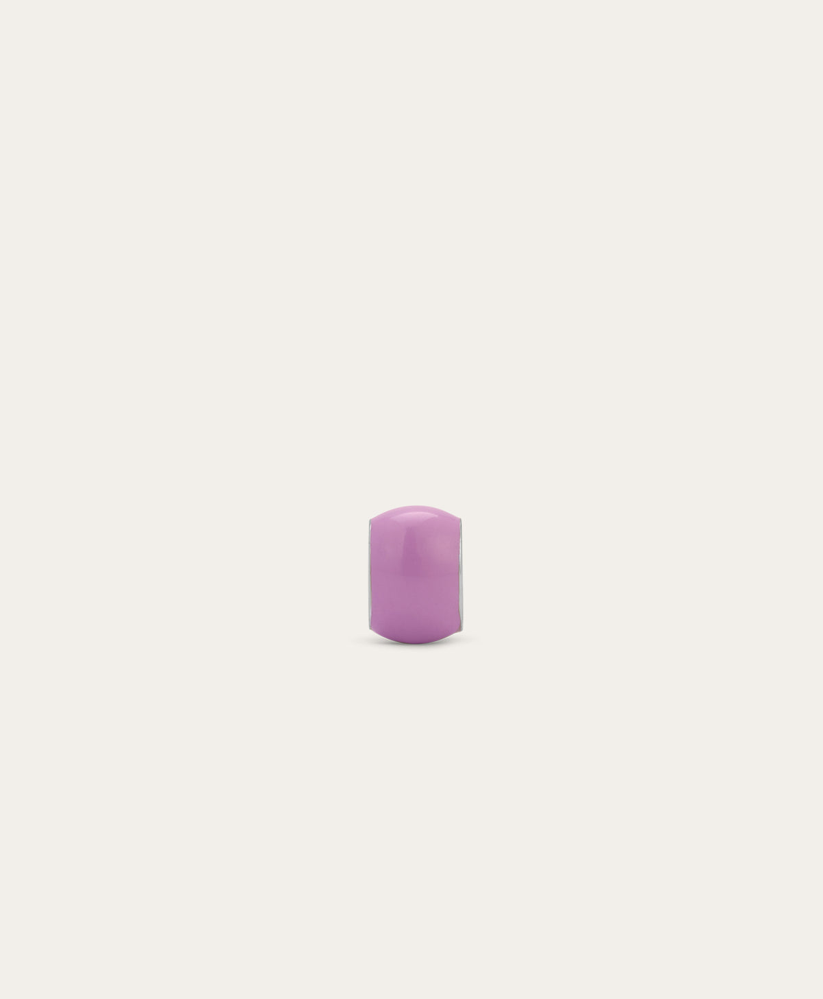 Wide Lavender Enamel Mini Bead