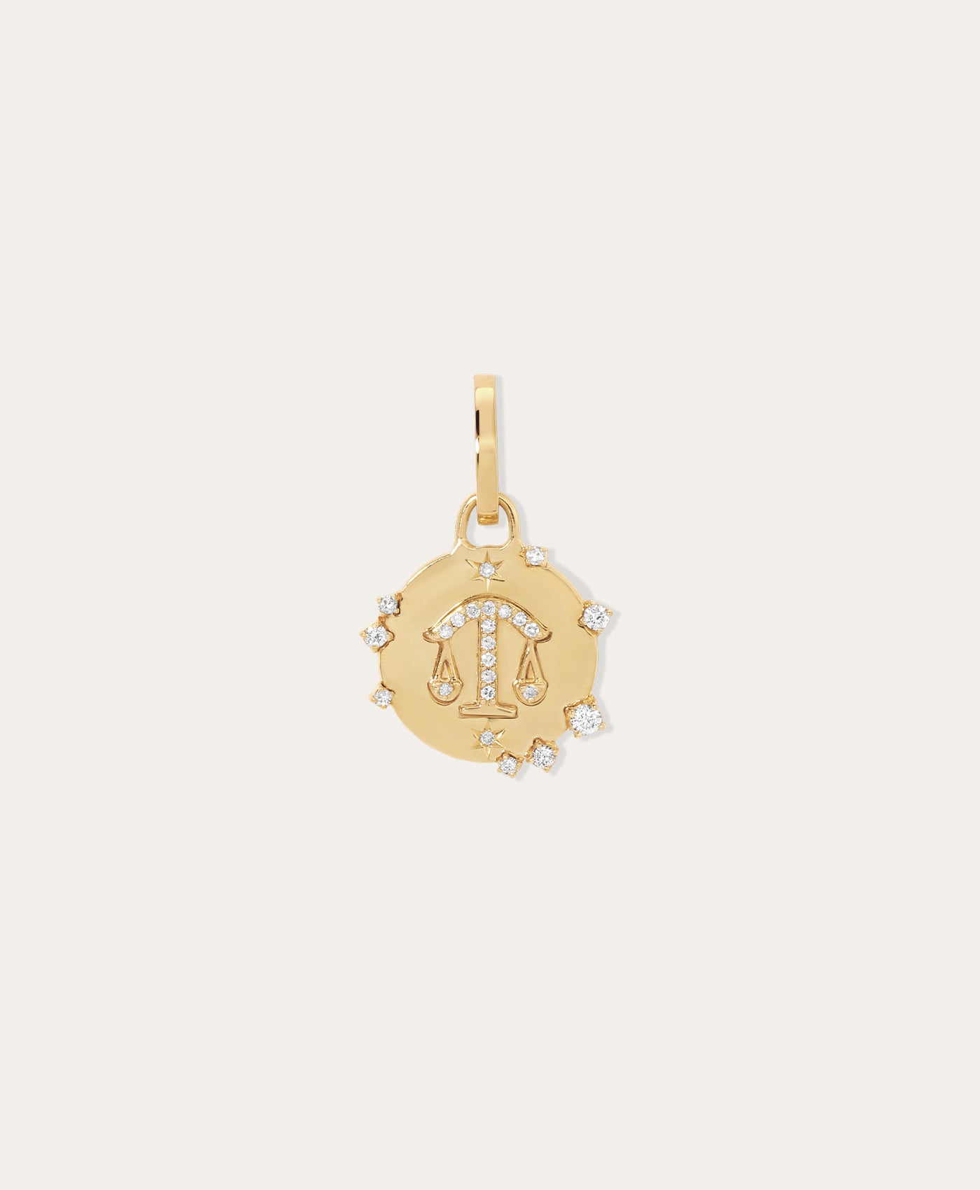Zodiac Diamond Libra Hinged Charm