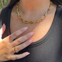 One of a Kind Bamboo Heavy Chain Necklace