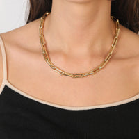 One of a Kind Bamboo Heavy Chain Necklace