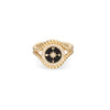 One of a Kind Ceramic + Diamond Compass Ring