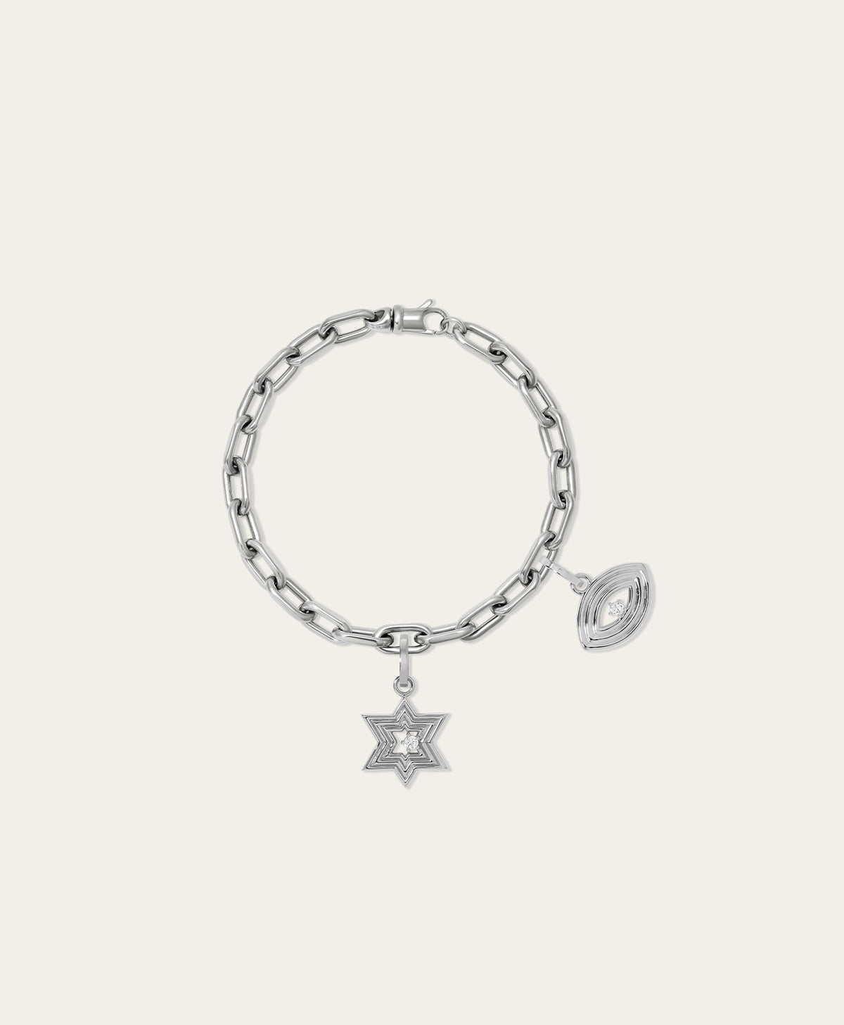 Mazel Charm Bracelet in Sterling Silver
