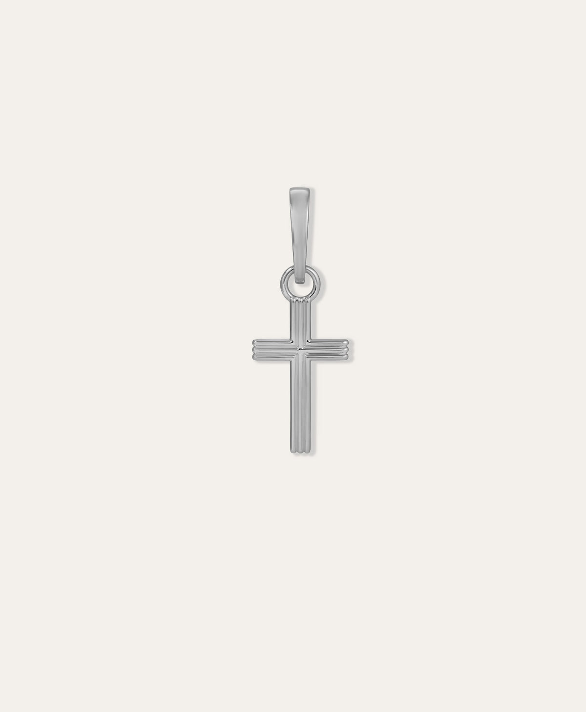 One of a Kind Mens Groovy Cross Charm
