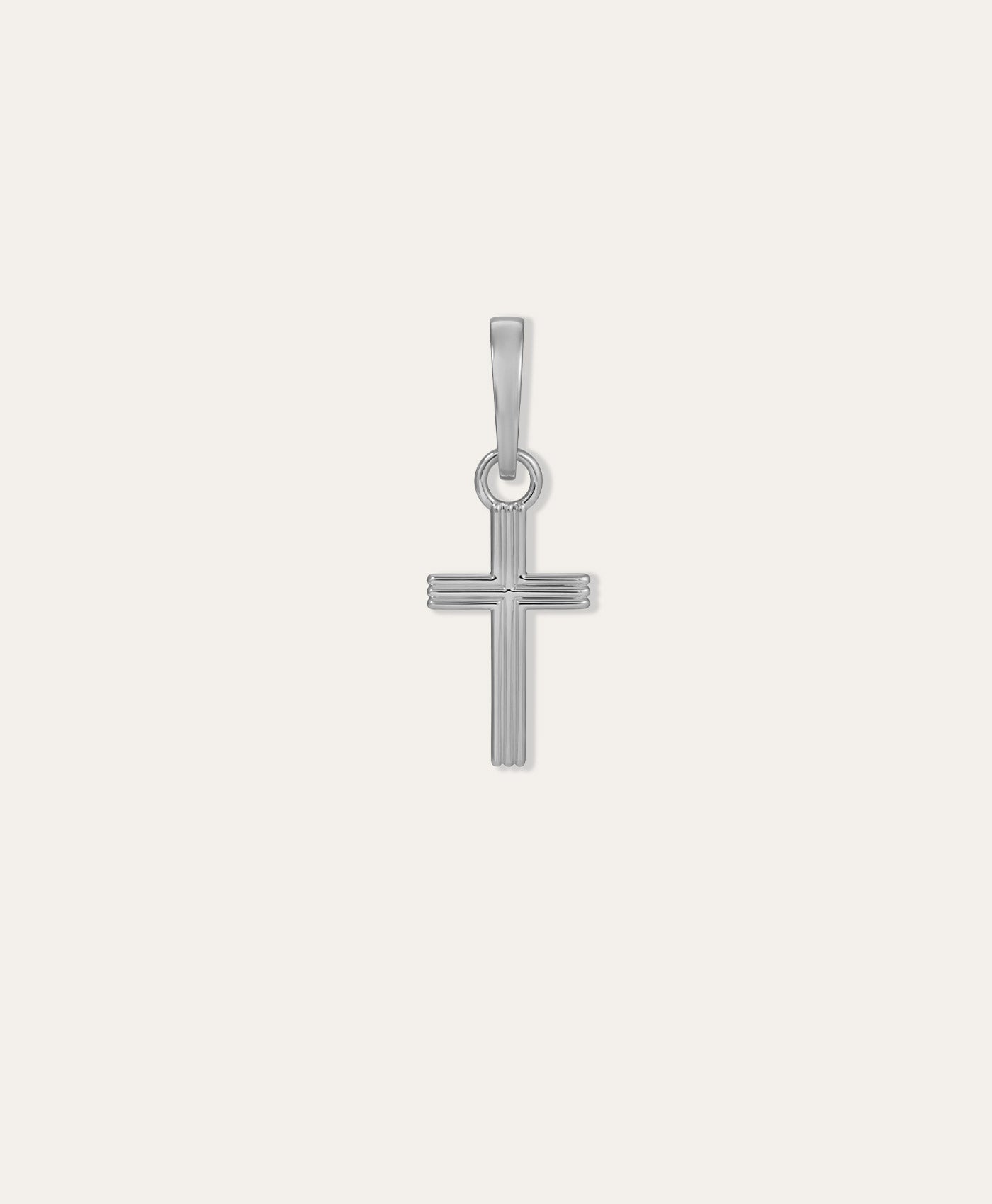 One of a Kind Mens Groovy Cross Charm