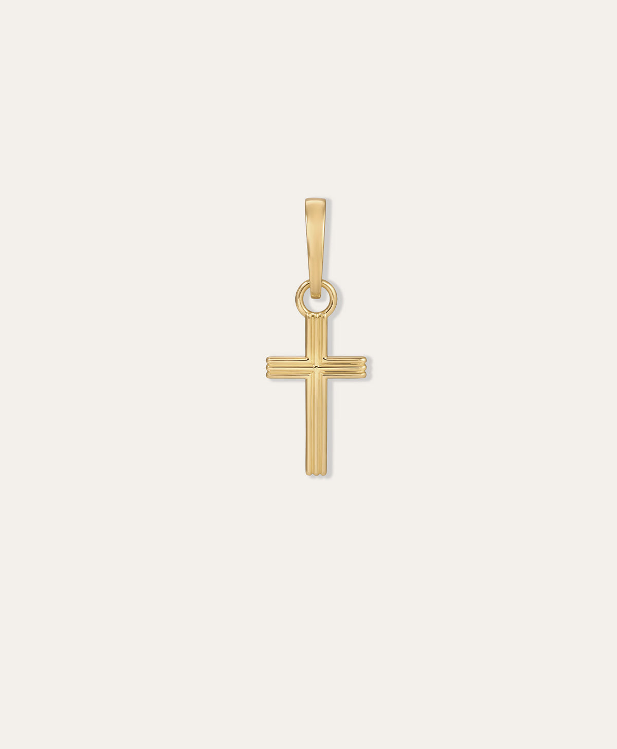 One of a Kind Mens Groovy Cross Hinged Charm