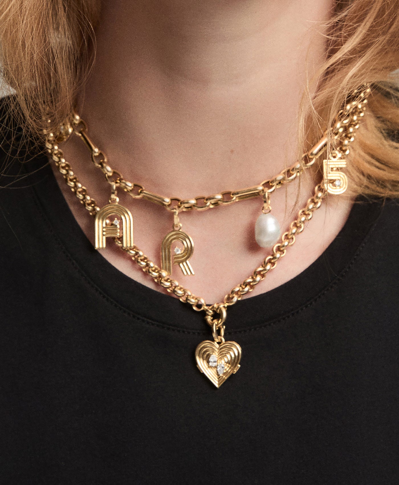 Mixed Rolo Cable Chain Necklace