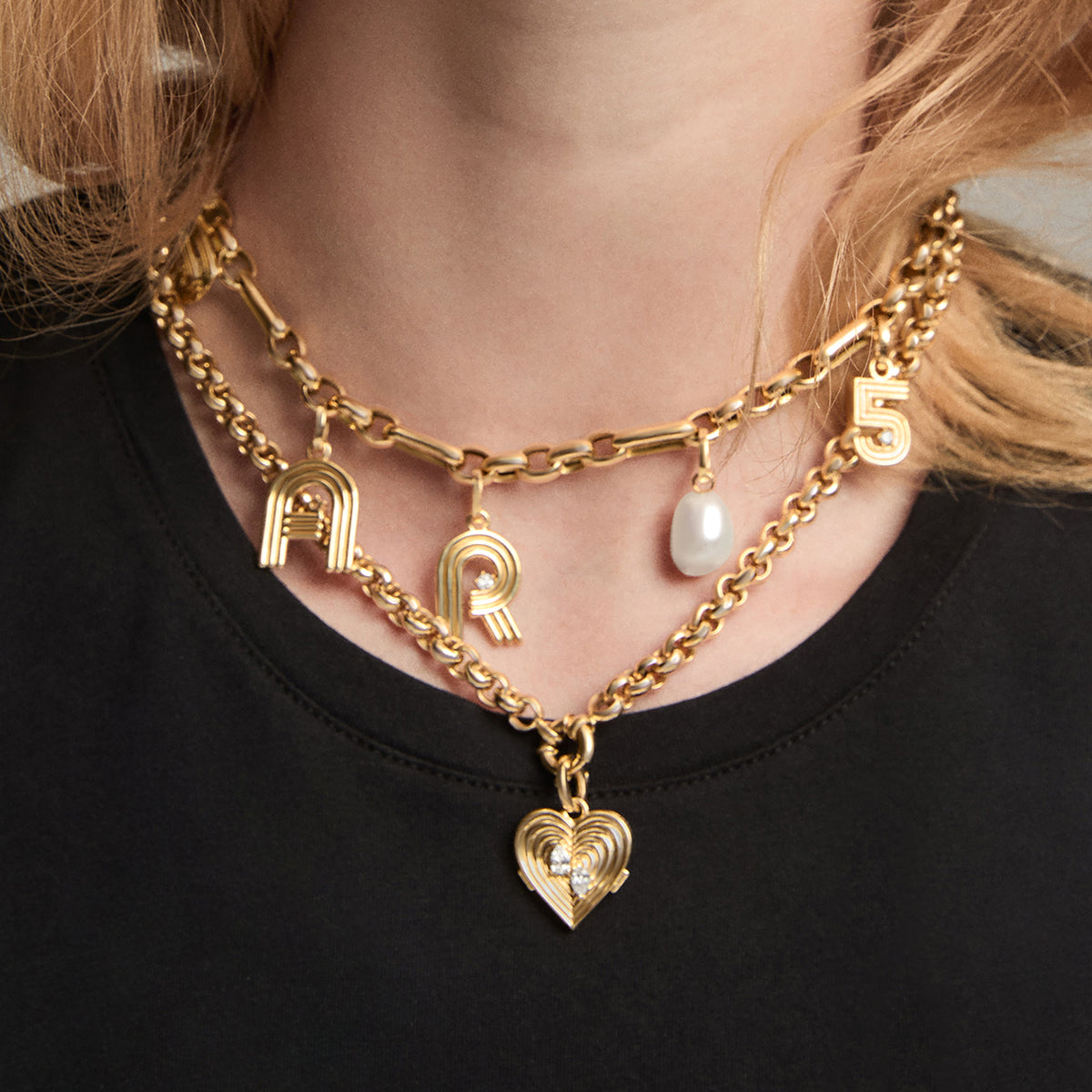 Mixed Rolo Cable Chain Necklace