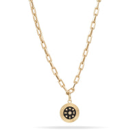 Large Ceramic + Diamond Compass Hinged Charm