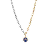 Ceramic + Diamond Crown Hinged Charm