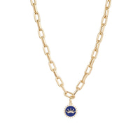 Ceramic + Diamond Crown Hinged Charm