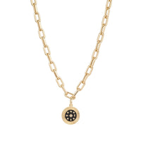 Large Ceramic + Diamond Compass Hinged Charm