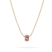 Wide Ruby + Diamond Pavé Big Bead