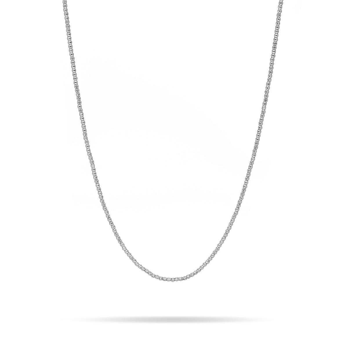 Bead Chain Necklace in Sterling Silver