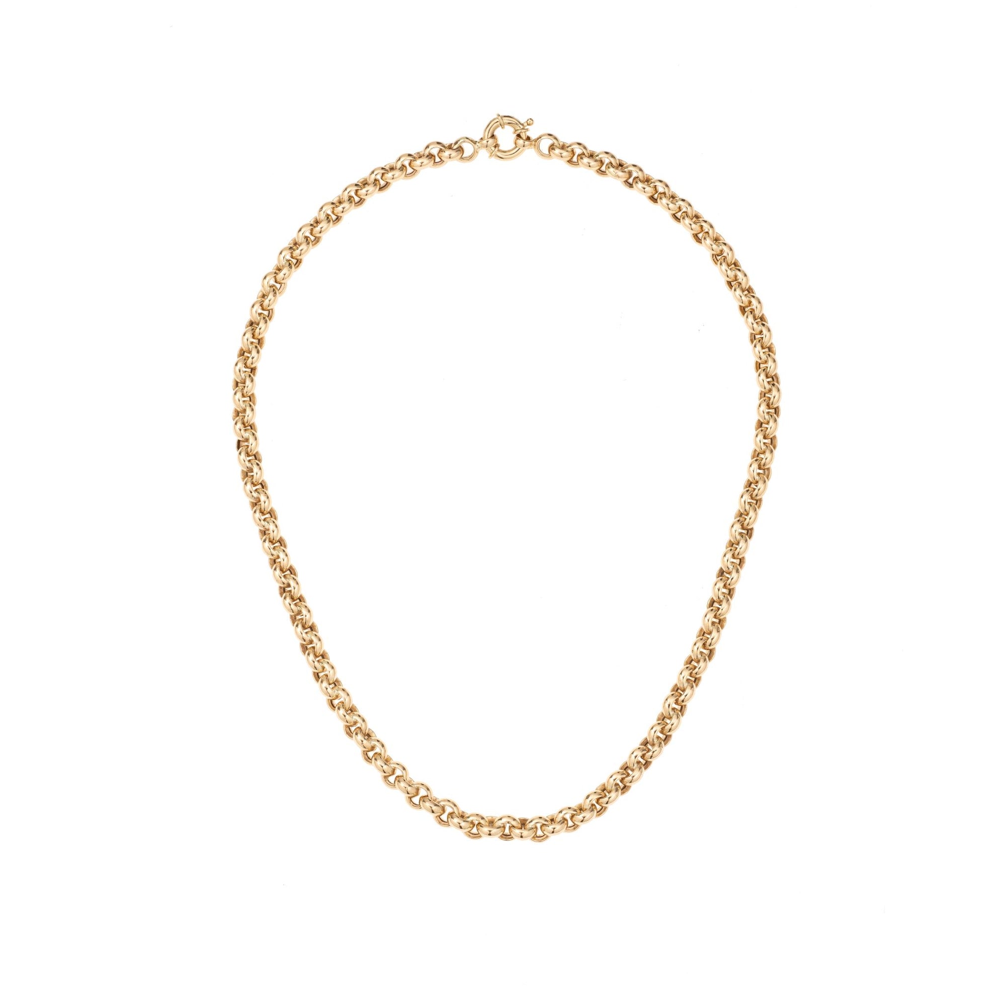Chunky Rolo Chain Necklace – 14k Gold Bold Everyday Chain | Adina Reyter