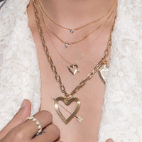 Pear Bezel Set Lab Grown Diamond Necklace