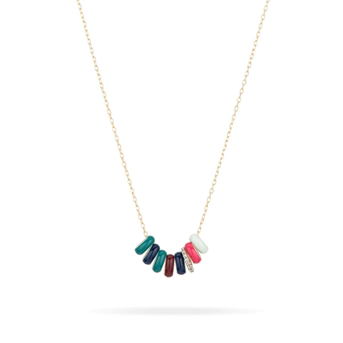 Bead Party Enamel + Pavé Sweater Weather Necklace
