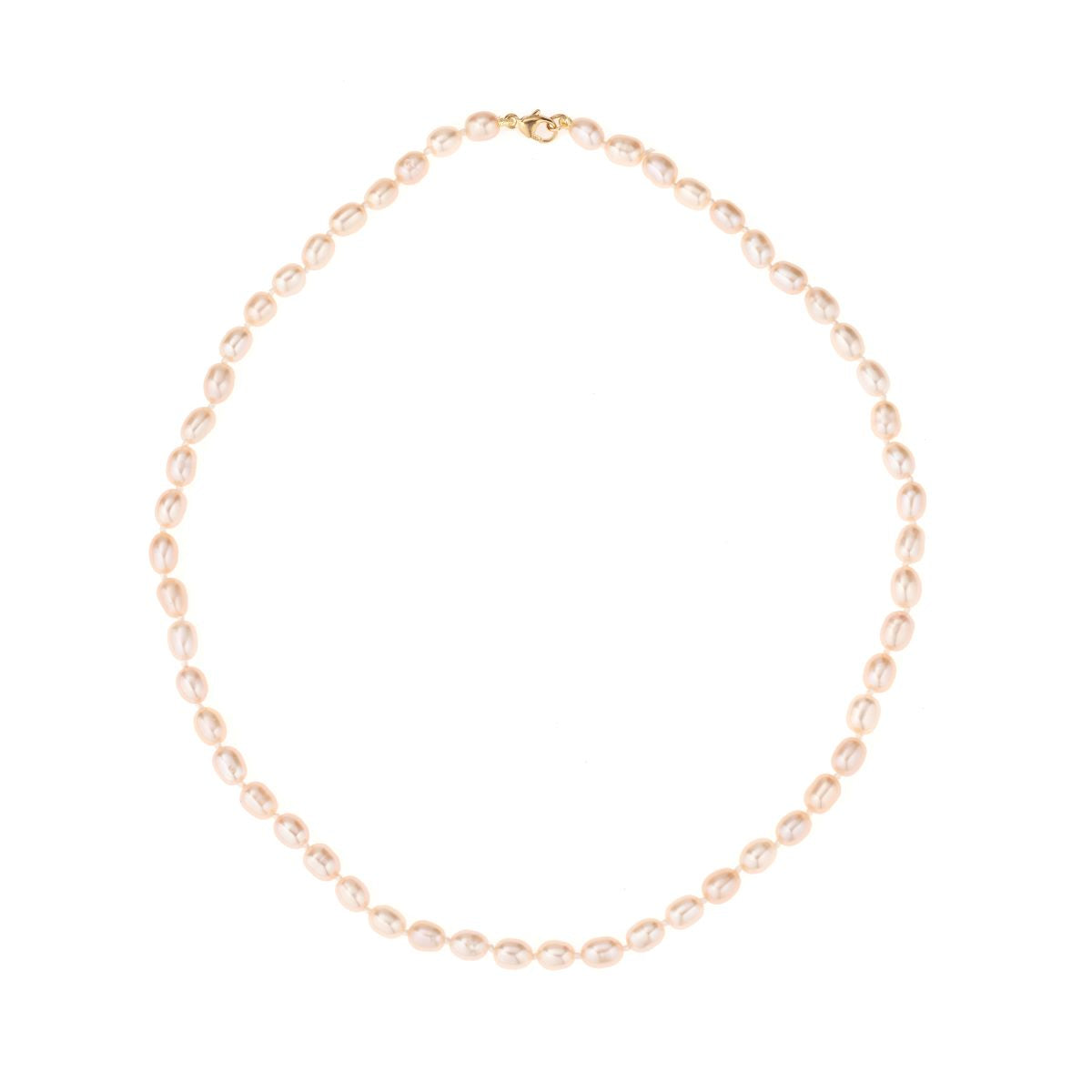 Chunky Seed Pearl Initial Necklace - Adina Reyter