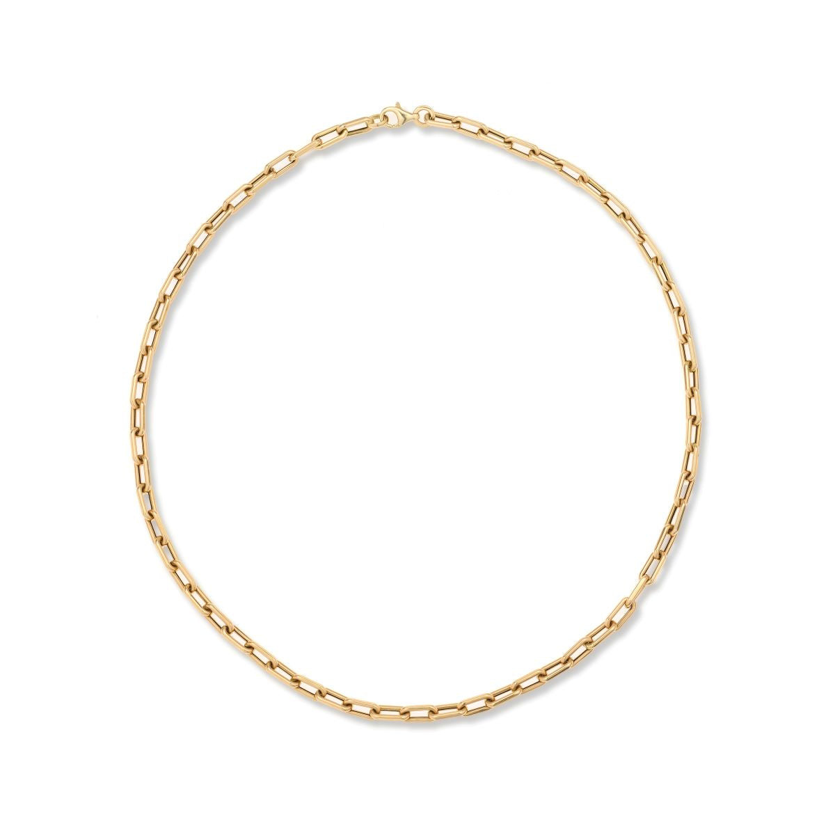 4mm Italian Chain Link Necklace