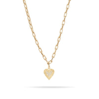 Make Your Move Pavé Heart Hinged Charm