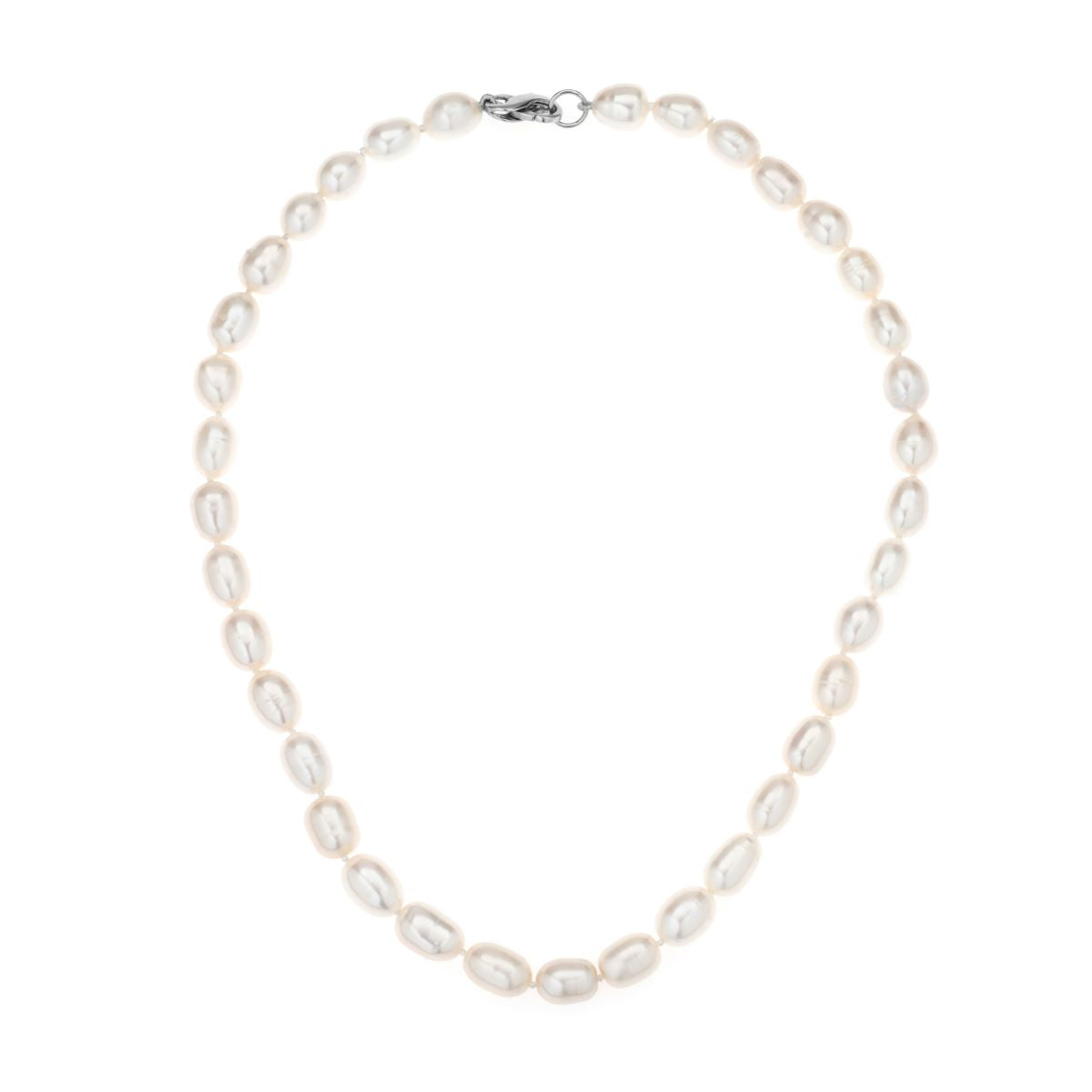 XL Seed Pearl Necklace in Sterling Silver