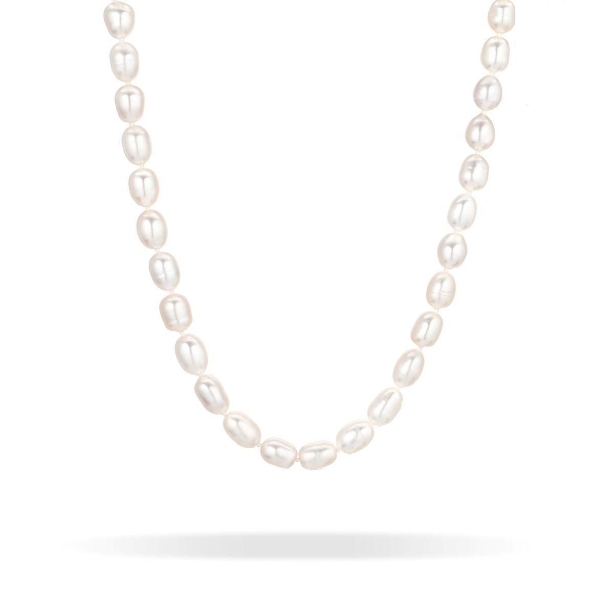 XL Seed Pearl Necklace in Sterling Silver