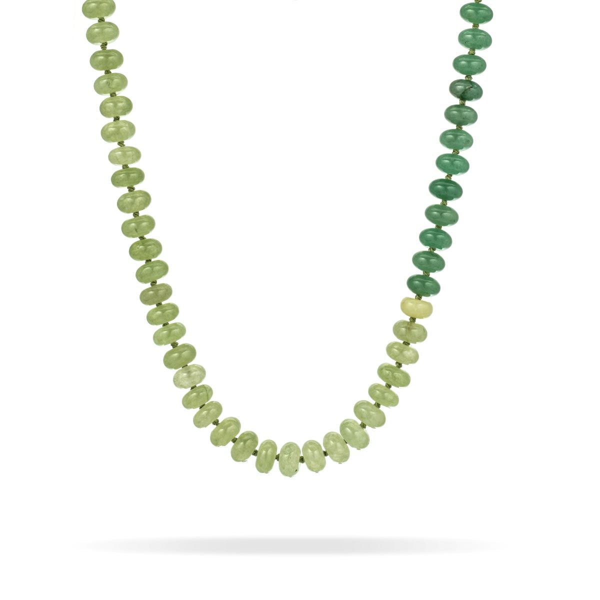 Shades of Green Gemstone Necklace