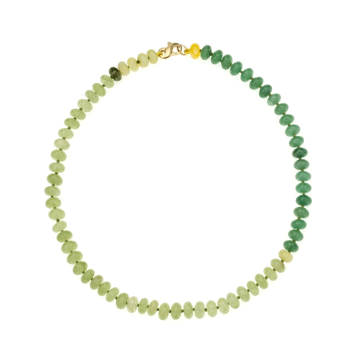 Shades of Green Gemstone Necklace