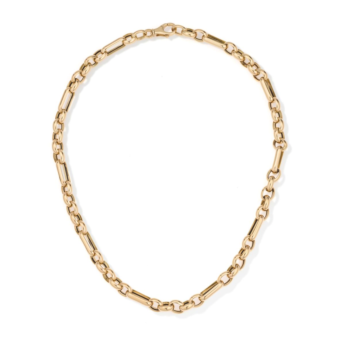 Mixed Rolo Cable Chain Necklace