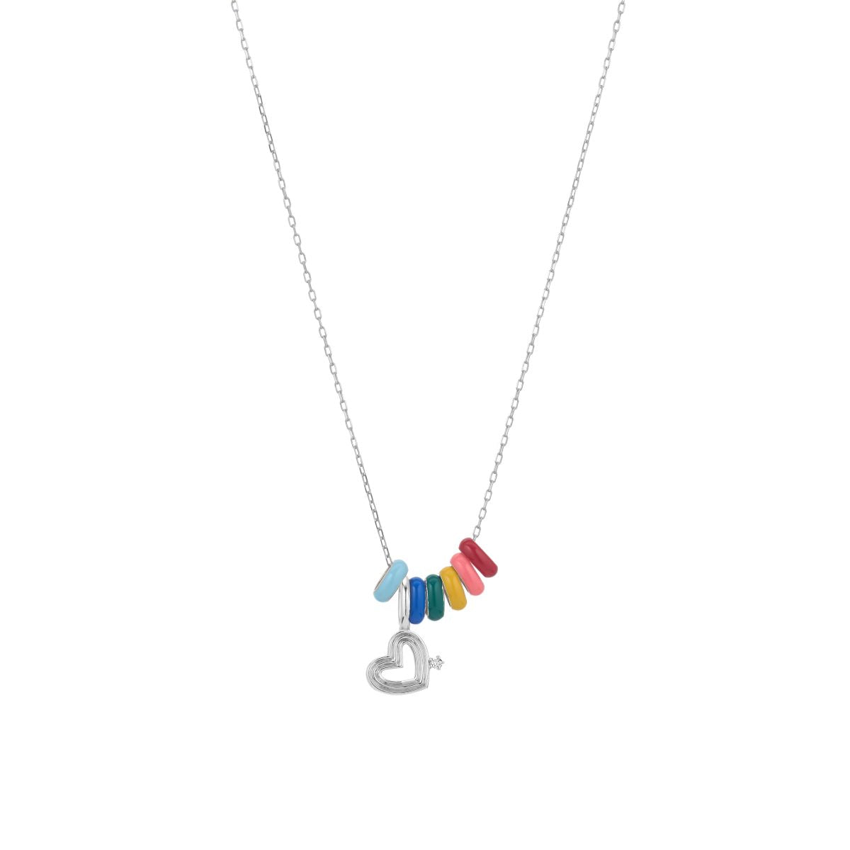 Valentine's Day Necklace - One Symbol in Sterling Silver