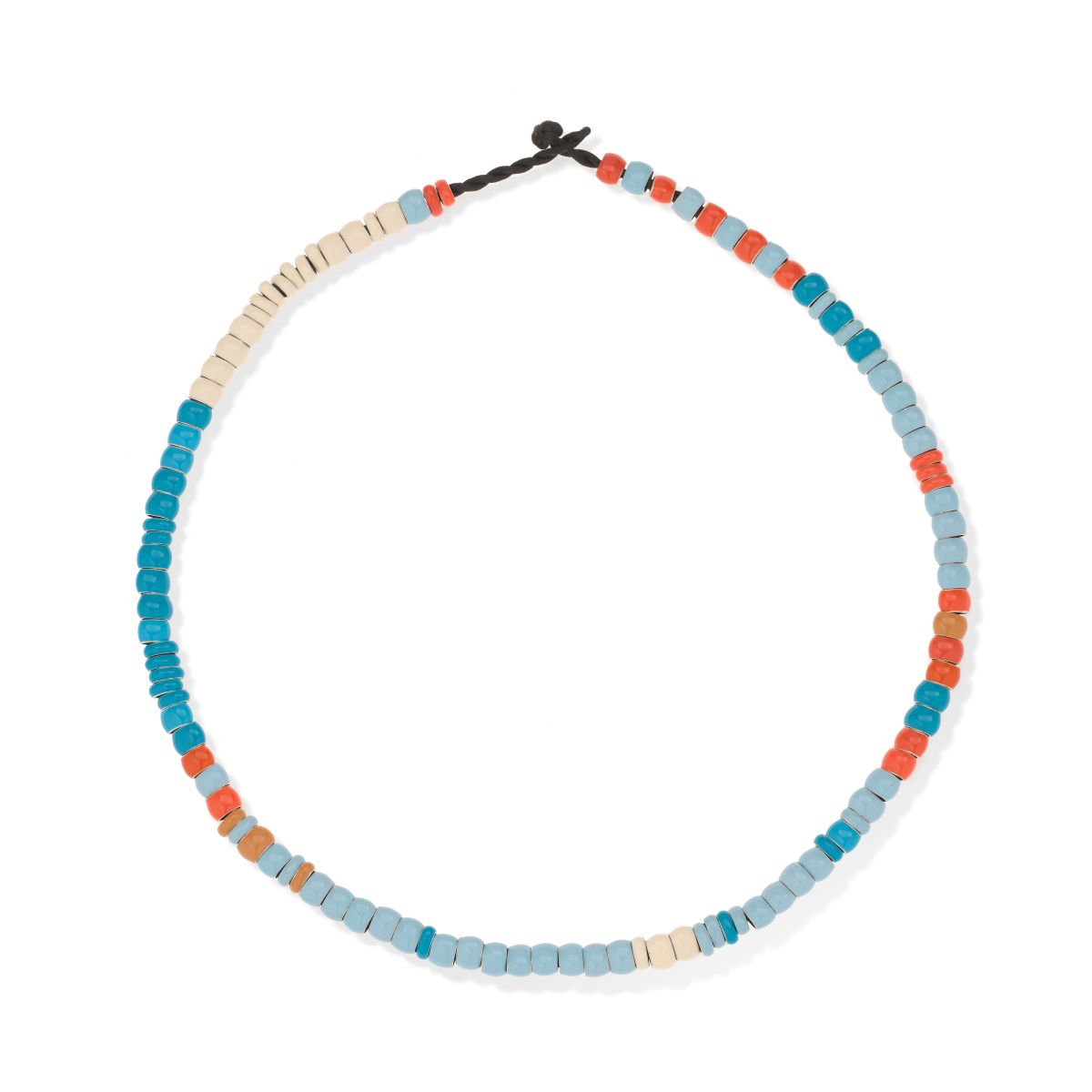 Poolside Full Enamel Mini Bead  Necklace