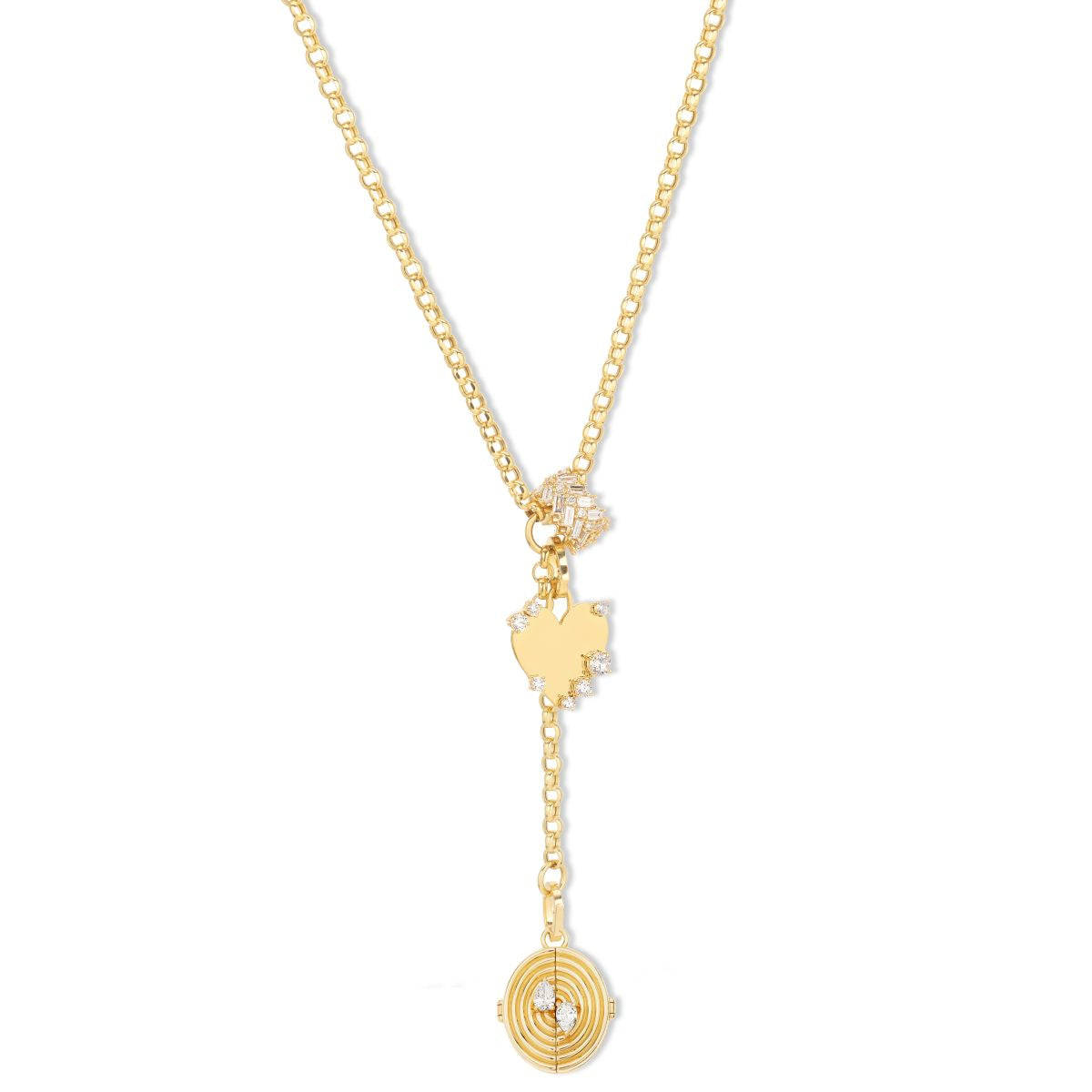 To Treasure Chevron Lariat Necklace