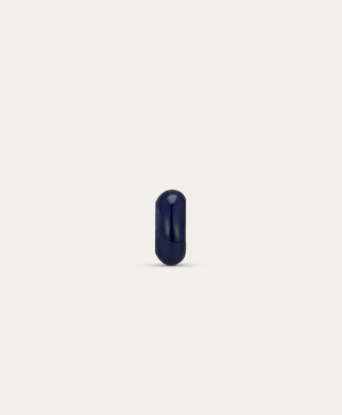 Navy Enamel Big Bead