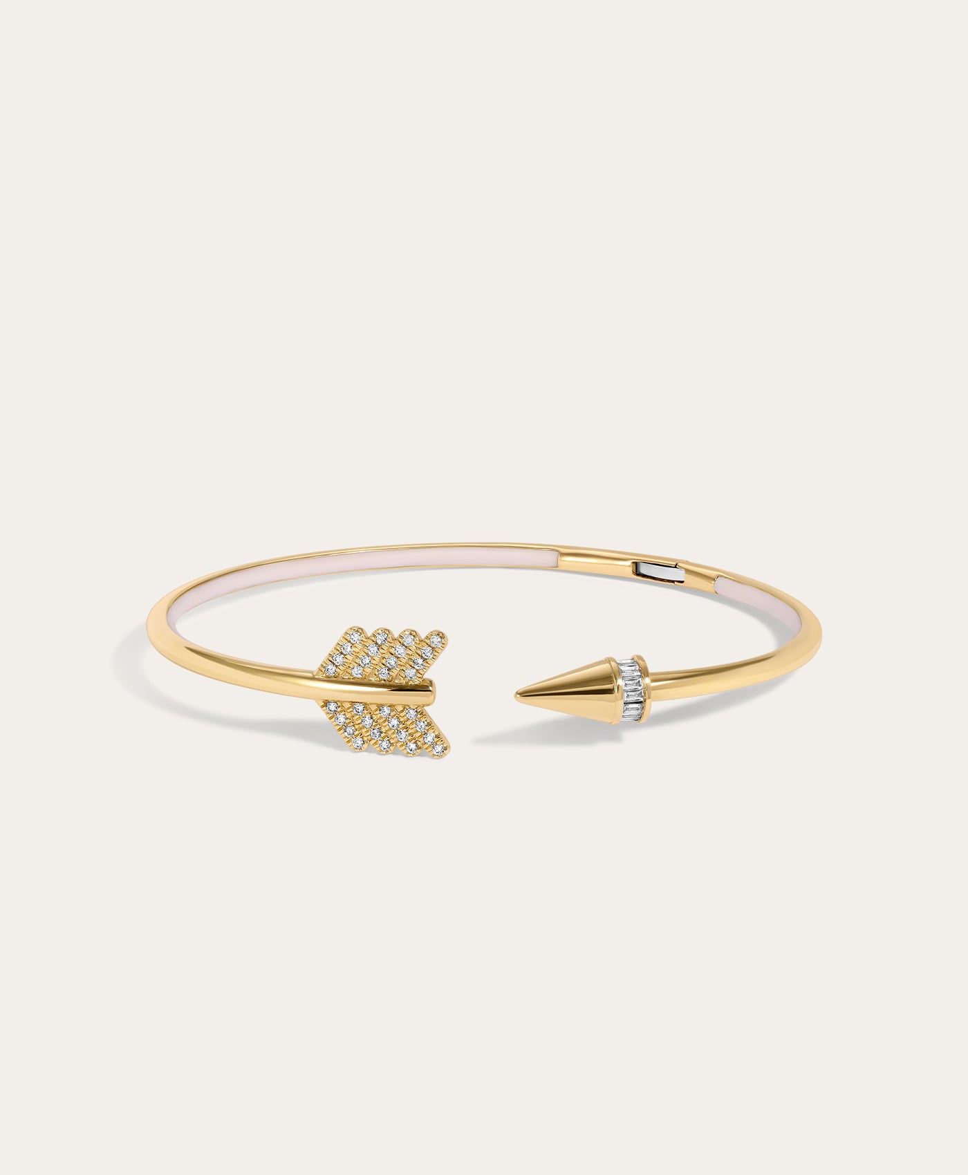 One of a Kind Diamond Arrow Bangle
