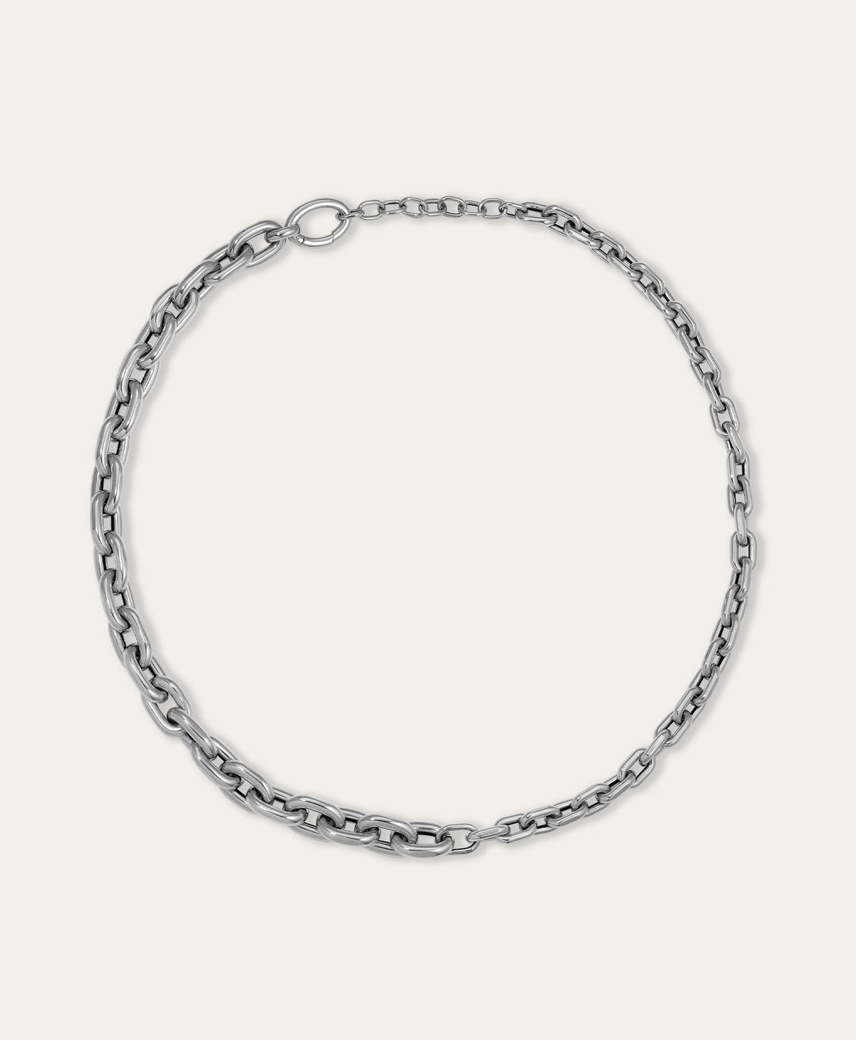 One of a Kind Graduated Cable Link Necklace