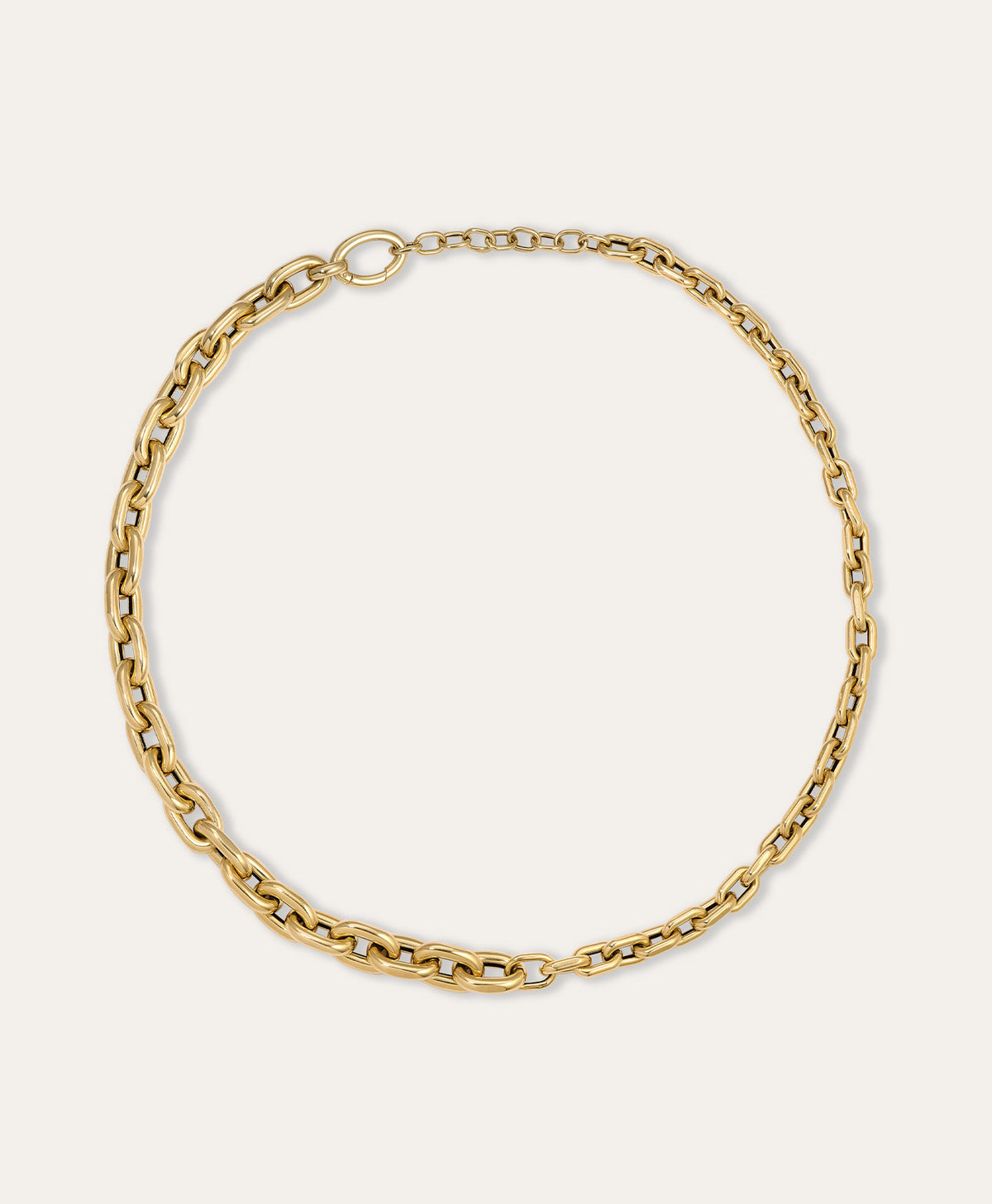One of a Kind Graduated Cable Link Necklace