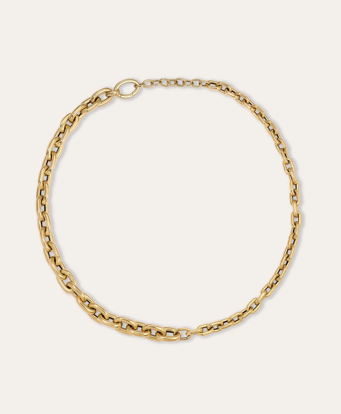 One of a Kind Graduated Cable Link Necklace