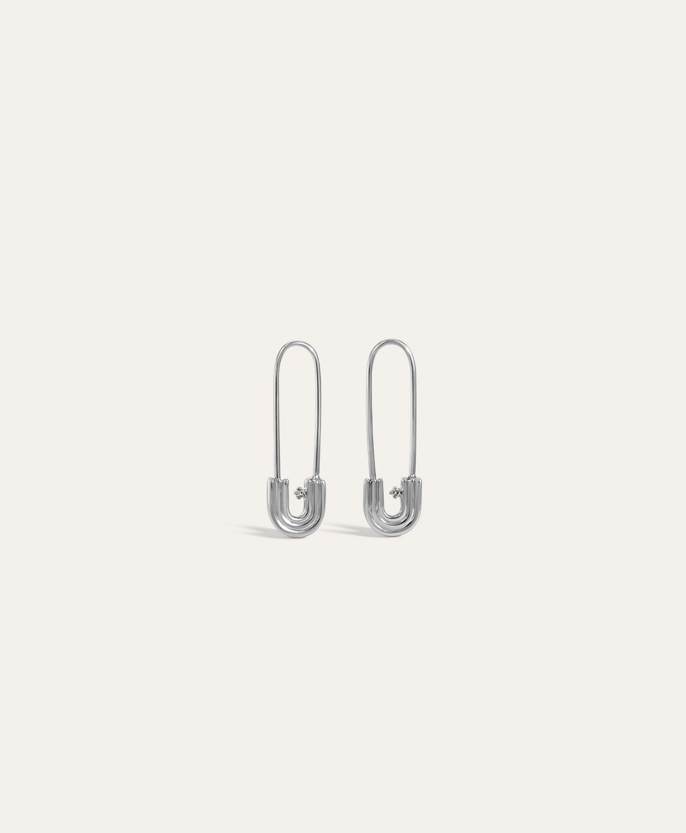 One of a Kind Groovy Safety Pin Earrings