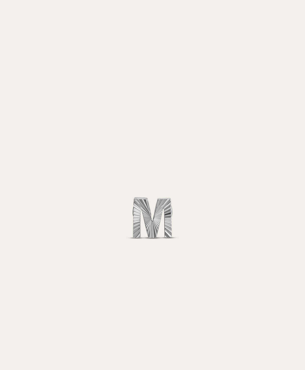One of a Kind Holographic Mini Bead - Letter M